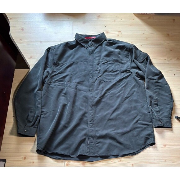 ScotteVest T-Shirt Mens 3XL Grey Performance Tech TEC Long Sleeve m Pockets - Picture 1 of 7